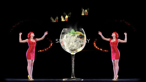 calidad Proyección olográfica olográfica de la pantalla 3D de Digitaces para la demostración del holograma 3D Fábrica