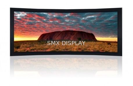 Calidad Pintura curvada eléctrica interior de la pantalla del marco fijo, marco negro el 10Cm del terciopelo Fábrica