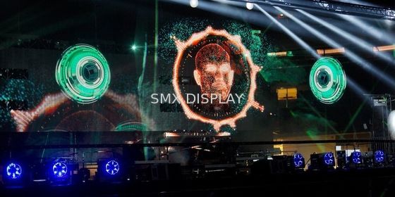 Calidad demostración de la etapa del acontecimiento de 3D Hologauze Mesh Screen Polyamide Material For Fábrica